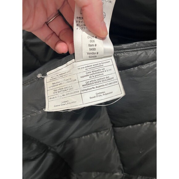 Eddie Bauer Coat Women’s Small EB 550 Down Puffer Jacket Dark Green Nylon Long - Picture 9 of 9